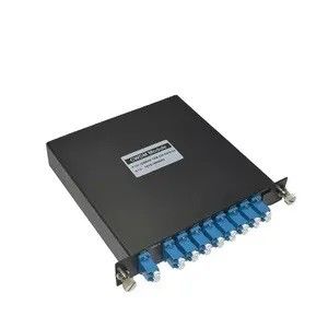 4 κανάλια ITU LGX Box Δύο ίνες DWDM Mux Demux πολυπλέξερ