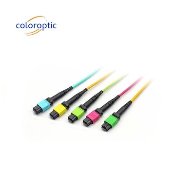 MTPO MTP Patch Cord APC θηλυκό σε θηλυκό κορμό Fiber Optic Patch Cord