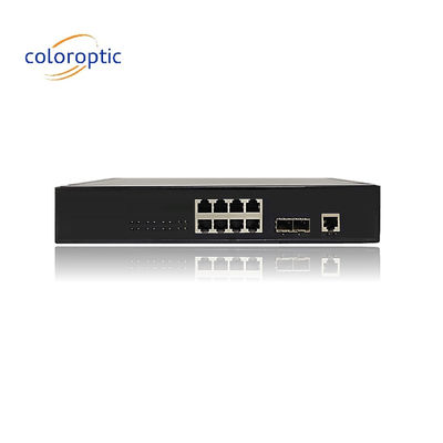 Αποδοτικοί διακόπτες Poe 8 θύρες 10/100/1000M 2*GE SFP Ethernet Uplink 140W