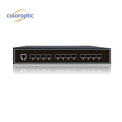 Βιομηχανικός έξυπνος διακόπτης Ethernet με 8GE SFP 4 θύρες 10GE SFP+ 1 κονσόλα