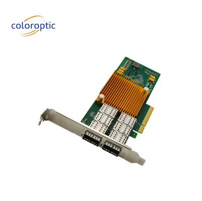 Δύο θύρες κάρτα δικτύου Pcie 25G οπτική NIC Host Bus Adapter PCI Express 2.0