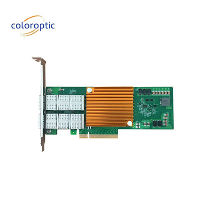 Δύο θύρες κάρτα δικτύου Pcie 25G οπτική NIC Host Bus Adapter PCI Express 2.0