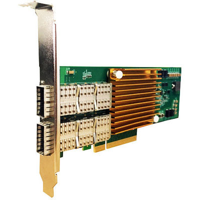 Δίκτυο Infiniband Pcie Card 40G Δύο θύρες οπτική NIC Ethernet Network Adapter