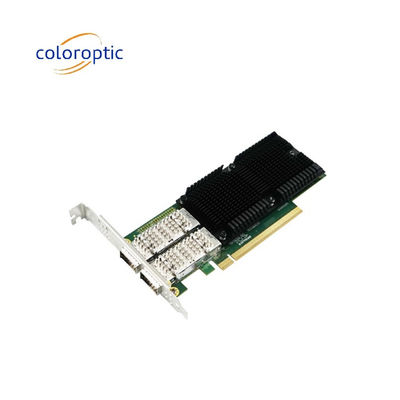 PCIe X16 Δύο θύρες QSFP28 Ethernet Network Adapter 100G Intel E810
