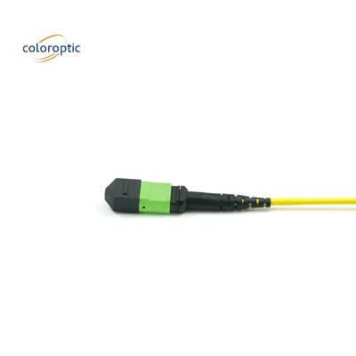 1m Multi Fiber Push On MPO Patch Cord με PVC Jacket με χρώμα νερό