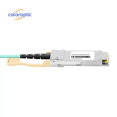 Αλουμινίου AOC DAC καλώδιο 40G QSFP+ έως 4 x10G SFP+ για συνδέσεις Ethernet