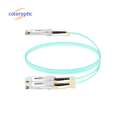 3m AOC DAC καλώδιο 10Gbps 800G OSFP σε 2*400G QSFP112 συνδέσεις