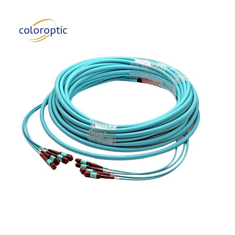 MTPO MTP Patch Cord APC θηλυκό σε θηλυκό κορμό Fiber Optic Patch Cord