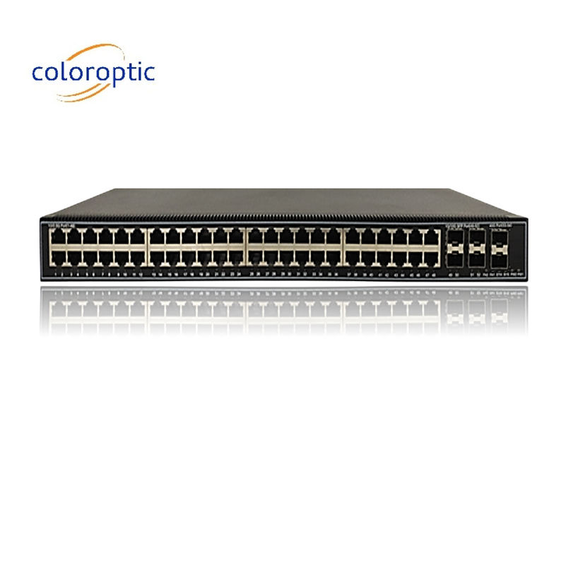 48 θύρες Gigabit Poe Switches QoS 10/100/1000M POE, 6*10GE SFP+ θύρες