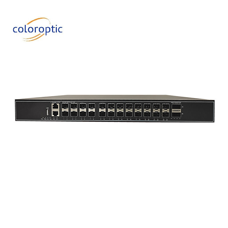 24 θύρες 10GE Layer 3 Core Network Switch με θύρες 2*40GE και ασφάλεια SSH