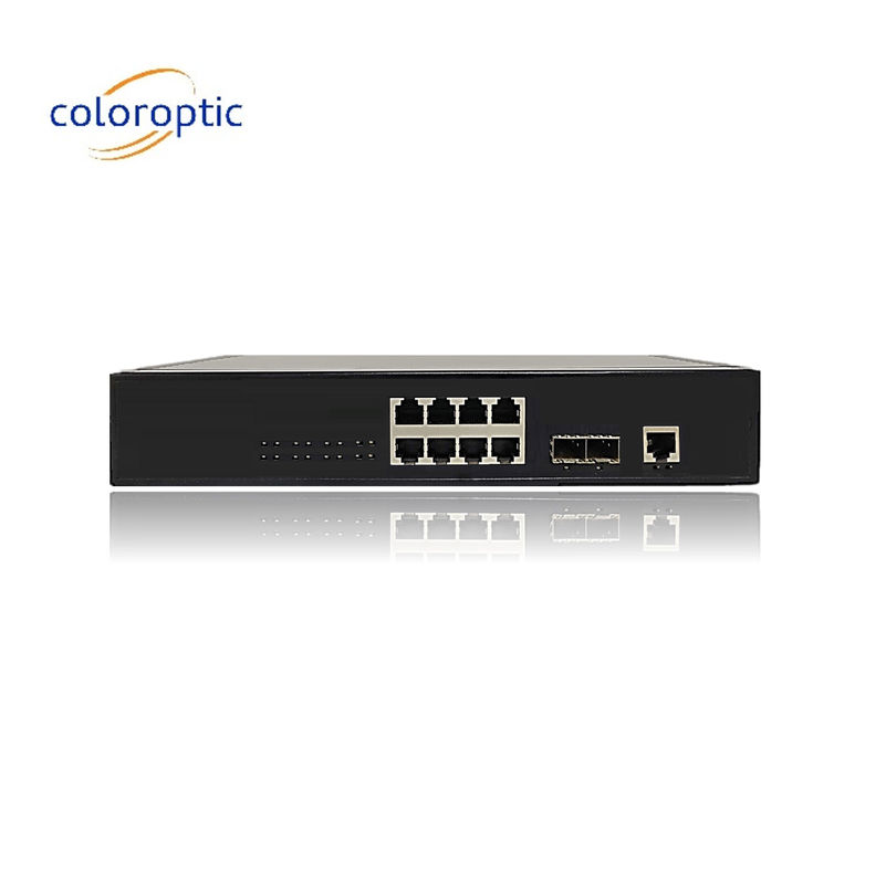 Αποδοτικοί διακόπτες Poe 8 θύρες 10/100/1000M 2*GE SFP Ethernet Uplink 140W