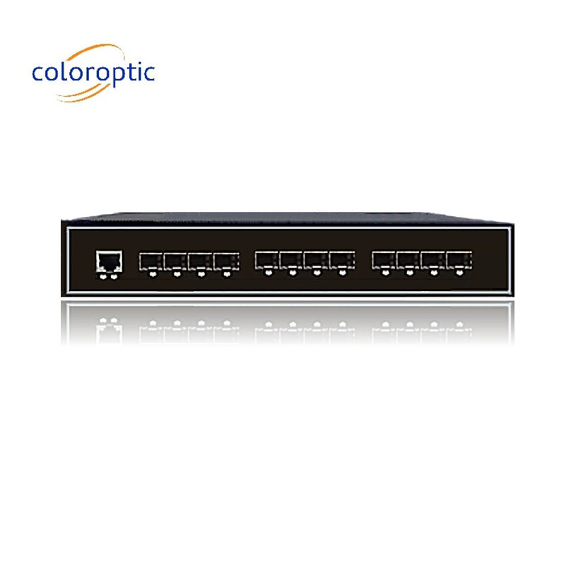 Βιομηχανικός έξυπνος διακόπτης Ethernet με 8GE SFP 4 θύρες 10GE SFP+ 1 κονσόλα